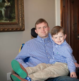 Andrew Brown and his son Cash