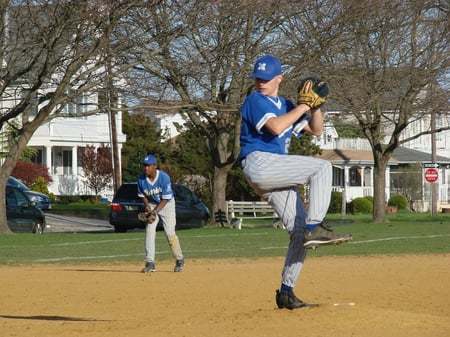 Trevor Morello Playing Baseball
