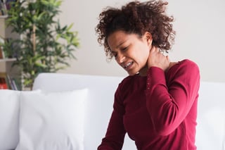 Young-black-woman-suffer-shoulder-and-neck-pain
