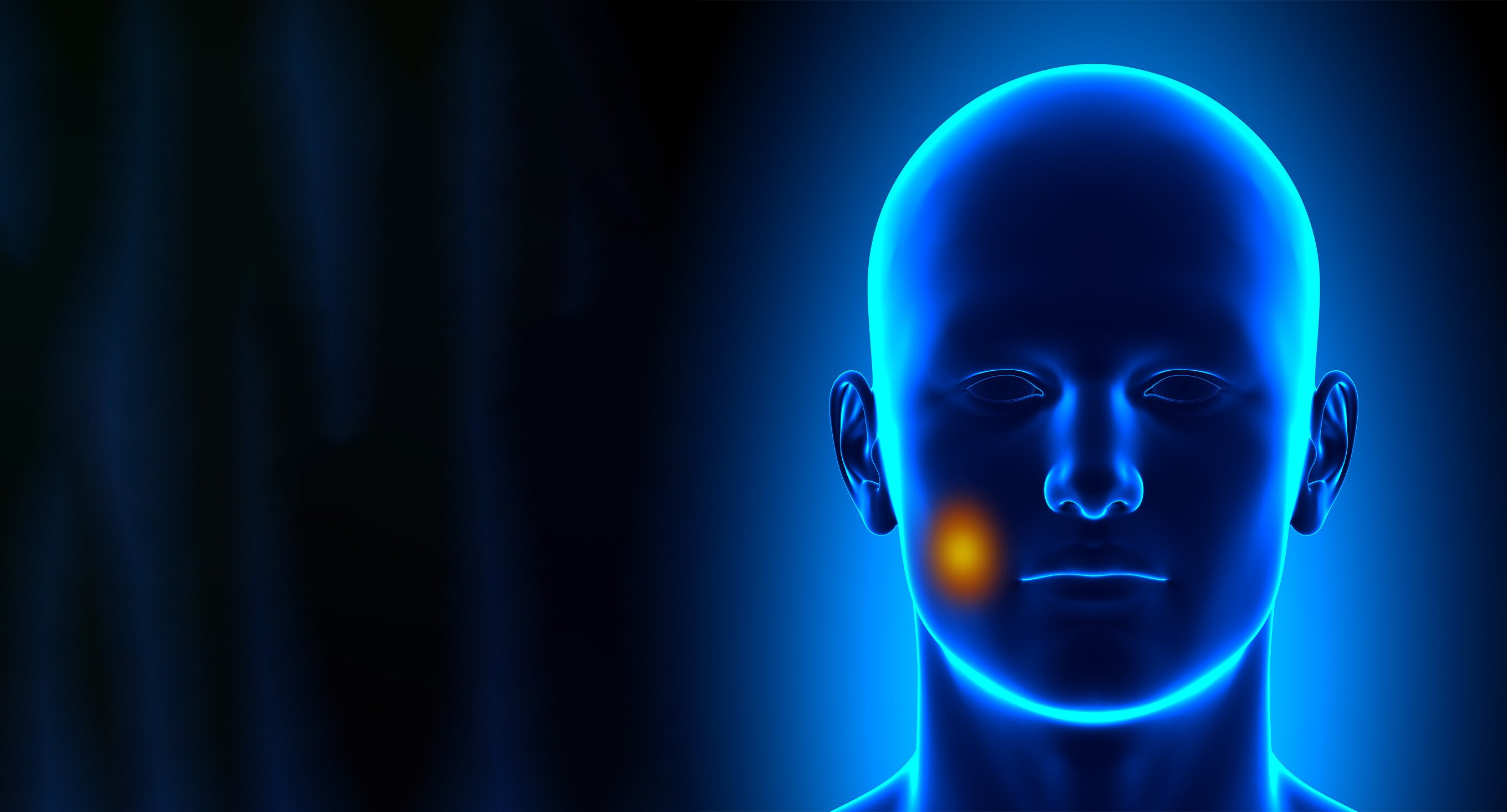 mohs surgery spots blue medical illustration