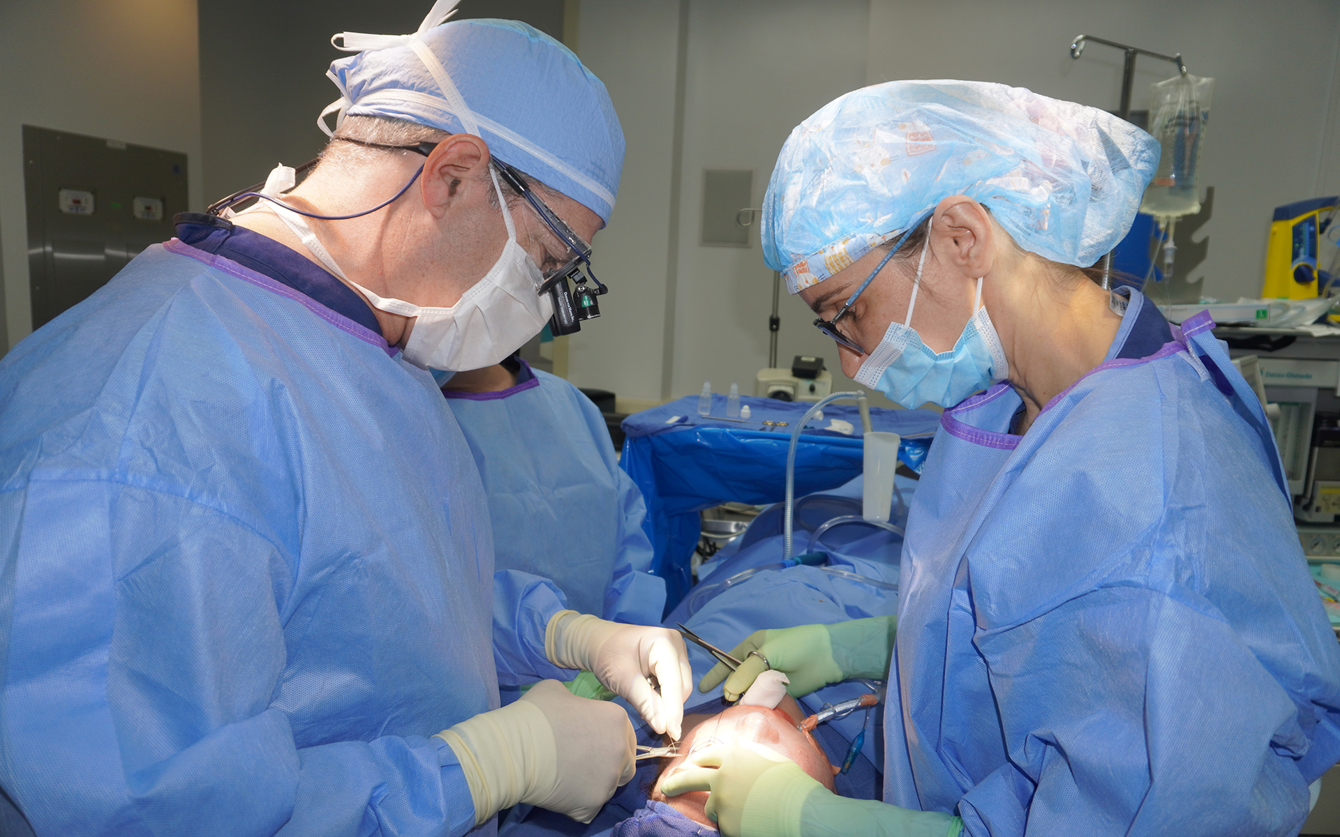 two surgeons performing operation